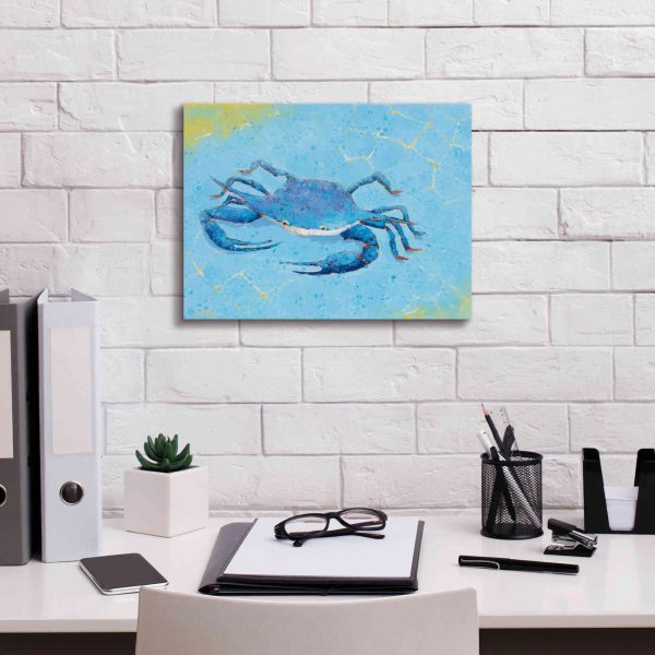 Blue Crab V  by Phyllis Adams, Canvas Wall Art For Discount