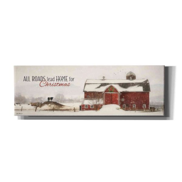 All Roads Lead Home for Christmas  by Lori Deiter, Canvas Wall Art For Discount