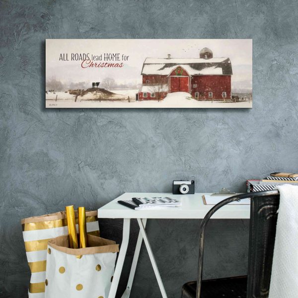 All Roads Lead Home for Christmas  by Lori Deiter, Canvas Wall Art For Discount