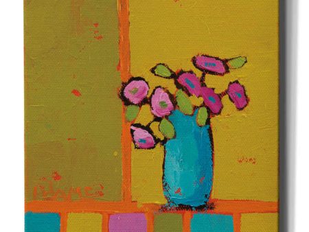 Turquoise Vase  by Phyllis Adams, Canvas Wall Art For Cheap