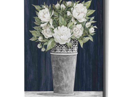 Punched Tin White Floral  by Cindy Jacobs, Canvas Wall Art on Sale