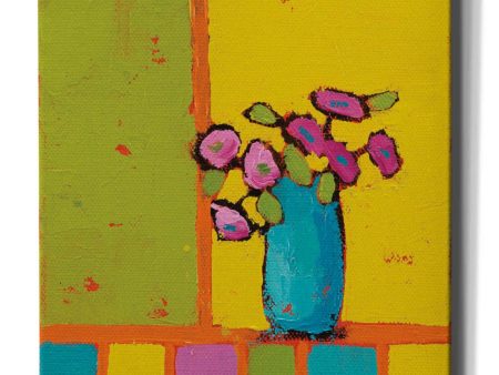 Turquoise Vase Bright  by Phyllis Adams, Canvas Wall Art Hot on Sale