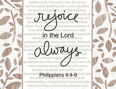 ALP2214 - Rejoice in the Lord - 12x16 For Discount