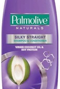 Palmolive Naturals Silky Straight Shampoo and Conditioner 400ml distributed by Sunrise on Sale