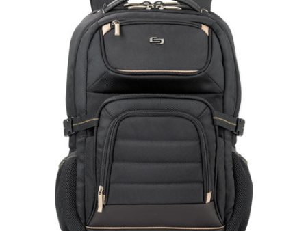 Pro Backpack, Fits Devices Up To 17.3 , Polyester, 12.25 X 6.75 X 17.5, Black For Cheap