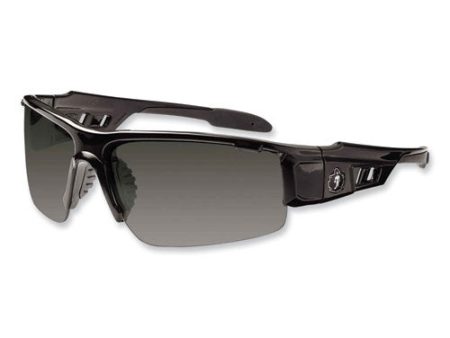 Skullerz Dagr Safety Glasses, Black Nylon Impact Frame, Anti-fog Smoke Polycarbonate Lens Sale