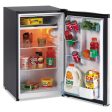 4.4 Cf Refrigerator, 19 1 2 w X 22 d X 33 h, Black stainless Steel Hot on Sale