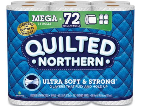 Ultra Soft And Strong Bathroom Tissue, Mega Rolls, Septic Safe, 2-ply, White, 328 Sheets roll, 18 Rolls carton Online now