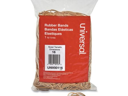 Rubber Bands, Size 16, 0.04  Gauge, Beige, 1 Lb Box, 1,900 pack Fashion