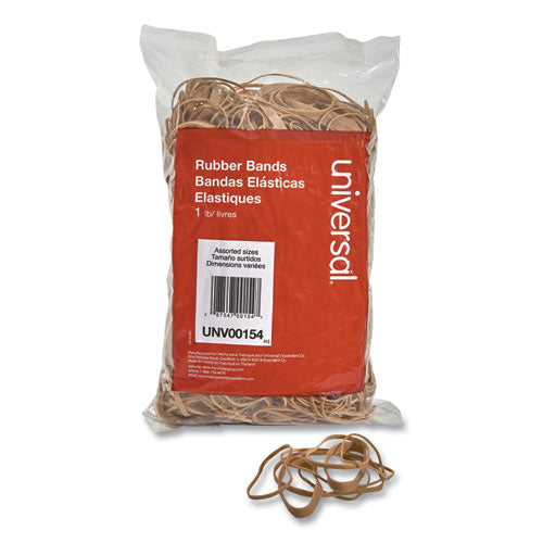 Rubber Bands, Size 54 (assorted), Assorted Gauges, Beige, 1 Lb Box Fashion