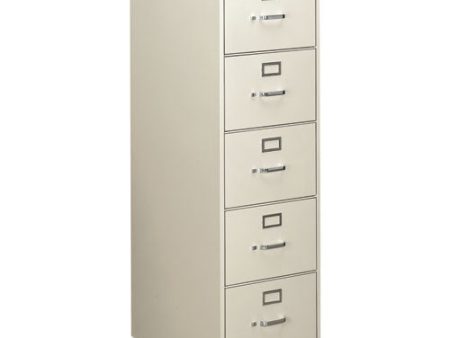 310 Series Vertical File, 5 Legal-size File Drawers, Light Gray, 18.25  X 26.5  X 60  Discount