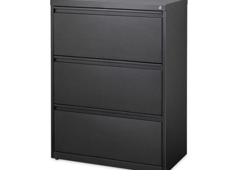 Lateral File, Three Legal letter a4-size File Drawers, 30  X 18.62  X 40.25 , Black Online Sale