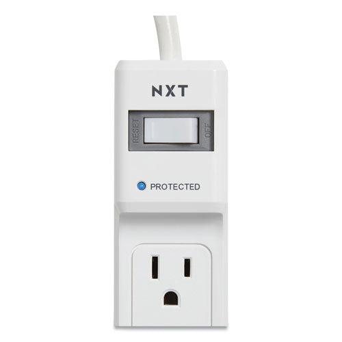 Surge Protector, 6 Ac Outlets, 4 Ft Cord, 600 J, White Online Hot Sale