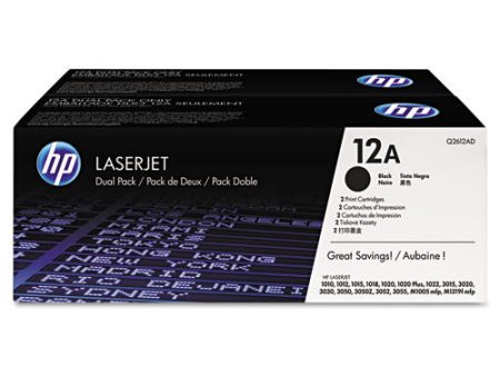 Hp 12a, (q2612d) 2-pack Black Original Laserjet Toner Cartridges For Discount