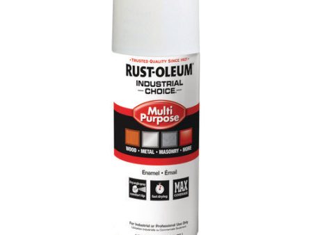 Industrial Choice 1600 System Multi-purpose Enamel Spray Paint, Gloss White, 12 Oz Aerosol Can, 6 carton For Discount