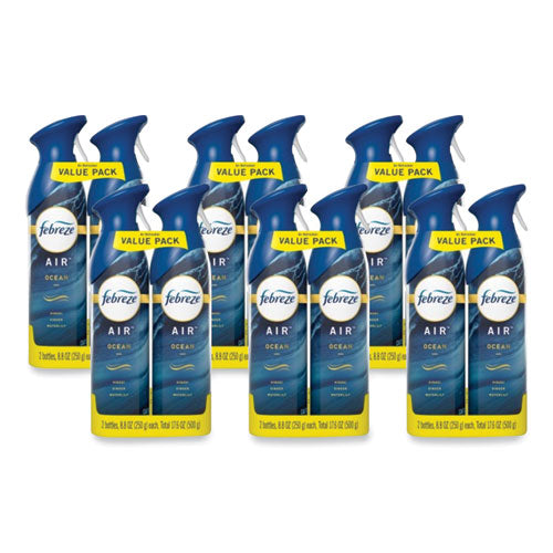 Air, Ocean, 17.6 Oz Aerosol Spray, 2 pack, 6 Packs carton For Sale