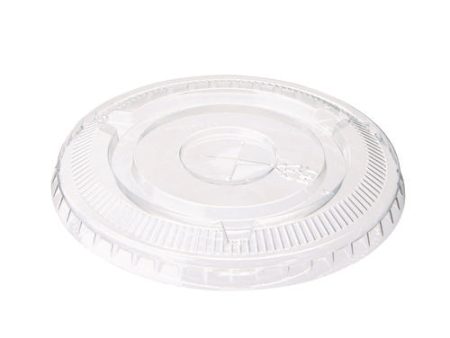 Cold Drink Cup Lids, Fits 9 Oz To 12 Oz Cold Cups, Plastic, Clear, 100 sleeve, 10 Sleeves carton For Sale