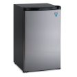 4.4 Cf Refrigerator, 19 1 2 w X 22 d X 33 h, Black stainless Steel Hot on Sale