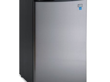 4.4 Cf Refrigerator, 19 1 2 w X 22 d X 33 h, Black stainless Steel Hot on Sale