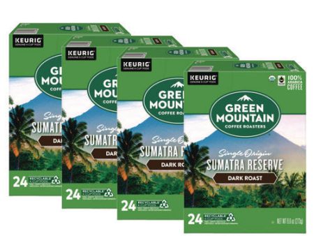 Fair Trade Organic Sumatran Extra Bold Coffee K-cups, 96 carton Supply