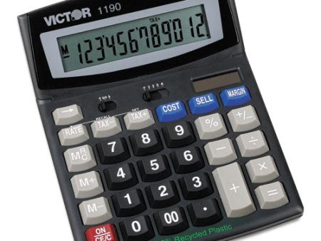 1190 Executive Desktop Calculator, 12-digit Lcd Online Sale