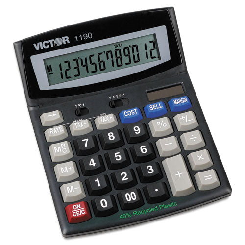 1190 Executive Desktop Calculator, 12-digit Lcd Online Sale