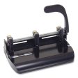 32-sheet Heavy-duty Two-three-hole Punch With Lever Handle, 9 32  Holes, Black Fashion