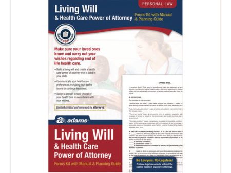 Living Will And Healthcare Poa Form Kit With Instructions And Digital Download, 8.5 X 11, Unlimited Number Of Forms For Cheap