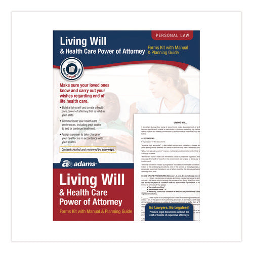 Living Will And Healthcare Poa Form Kit With Instructions And Digital Download, 8.5 X 11, Unlimited Number Of Forms For Cheap