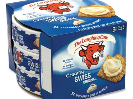 Creamy Swiss Wedge, 6 Oz Tub, 3 Tubs pack Hot on Sale