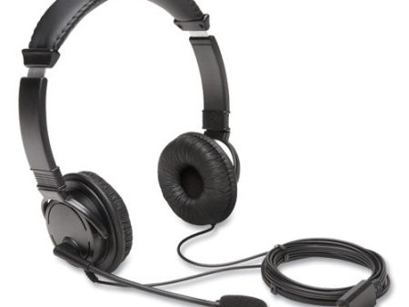 Hi-fi Headphones With Microphone, 6 Ft Cord, Black Fashion