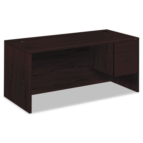 10500 Series  l  Workstation Right Pedestal Desk, 66  X 30  X 29.5 , Mahogany Discount