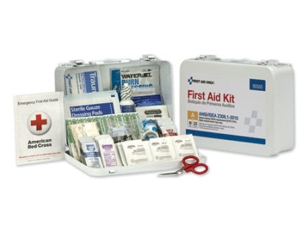 Ansi Class A 25 Person Bulk First Aid Kit For 25 People, 89 Pieces, Metal Case Cheap