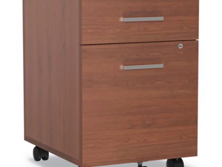 Trento Line Mobile Pedestal File, Left Or Right, 2-drawers: Box file, Legal letter, Cherry, 16.5  X 19.75  X 23.63  on Sale