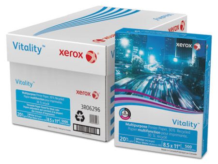 Vitality 30% Recycled Multipurpose Paper, 92 Bright, 20 Lb Bond Weight, 8.5 X 11, White, 500 ream Cheap