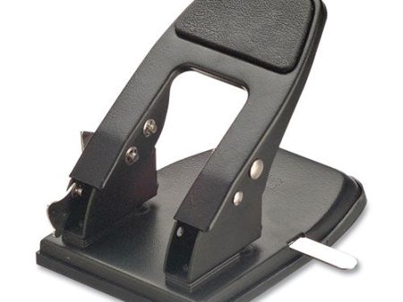 50-sheet Heavy-duty Two-hole Punch With Padded Handle, 1 4  Holes, Black Sale