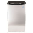 4.4 Cf Refrigerator, 19 1 2 w X 22 d X 33 h, Black stainless Steel Hot on Sale