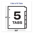 Print And Apply Index Maker Clear Label Dividers, Big Tab, 5-tab, White Tabs, 11 X 8.5, White, 1 Set Fashion