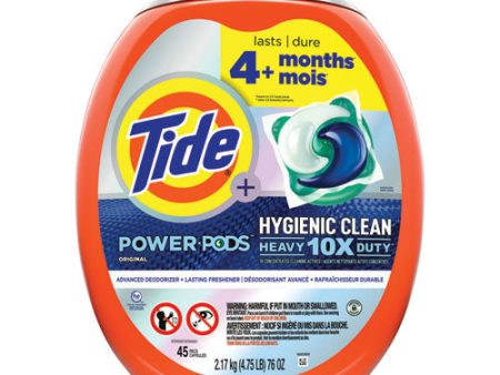 Hygienic Clean Heavy 10x Duty Power Pods, Original Scent, 76 Oz Tub, 45 Pods, 4 carton For Cheap