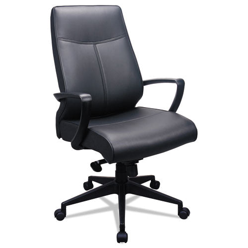 300 Leather High-back Chair, Supports Up To 250 Lb, 19.57  To 22.56  Seat Height, Black Online Hot Sale