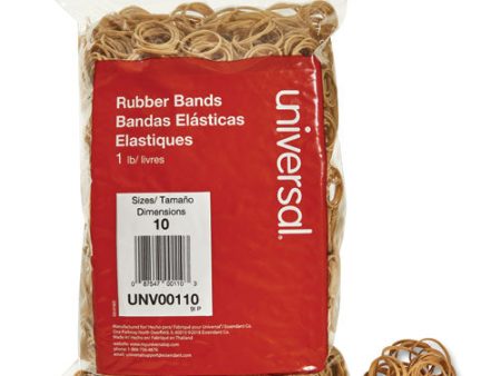 Rubber Bands, Size 10, 0.04  Gauge, Beige, 1 Lb Box, 3,400 pack Online now