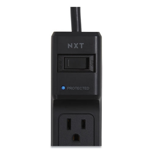 Surge Protector, 6 Ac Outlets, 4 Ft Cord, 600 J, Black Hot on Sale