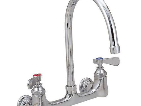 Workforce Standard Duty Faucet, 9.5  Height 5  Reach, Chrome-plated Brass Cheap