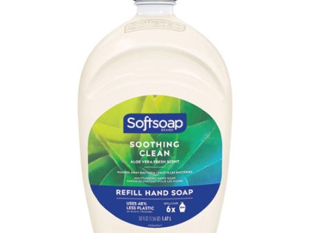 Moisturizing Hand Soap Refill With Aloe, Fresh Scent, 50 Oz, 6 carton Hot on Sale