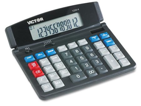 1200-4 Business Desktop Calculator, 12-digit Lcd Online now