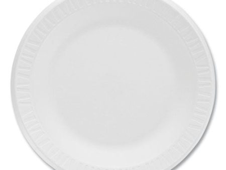 Concorde Foam Plate, 10.25  Dia, White, 125 pack, 4 Packs carton For Sale