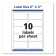 Shipping Labels W  Trueblock Technology, Laser Printers, 2 X 4, White, 10 sheet, 250 Sheets box Cheap