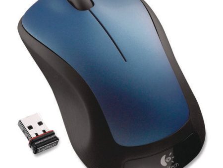 M310 Wireless Mouse, 2.4 Ghz Frequency 30 Ft Wireless Range, Left right Hand Use, Peacock Blue on Sale