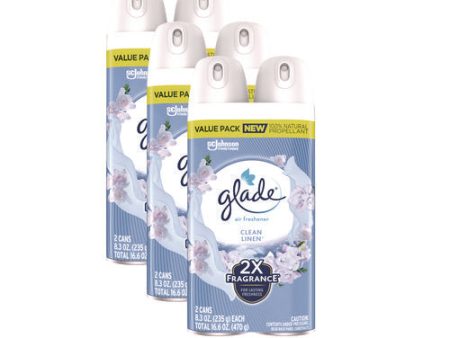 Air Freshener, Clean Linen Scent, 8.3 Oz, 2 pack, 3packs carton Cheap