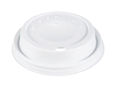 Cappuccino Dome Sipper Lids, Fits 12 Oz Hot Cups, Plastic, White, 1,000 carton Discount